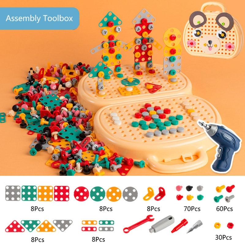 Kids DIY Tool Box Building Blocks Assembly