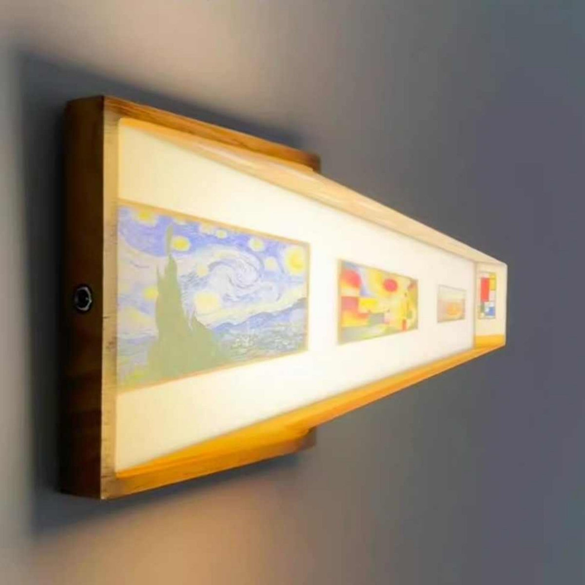 3D Naked-Eye Visual Effect Small Wall Night Lamp for Home