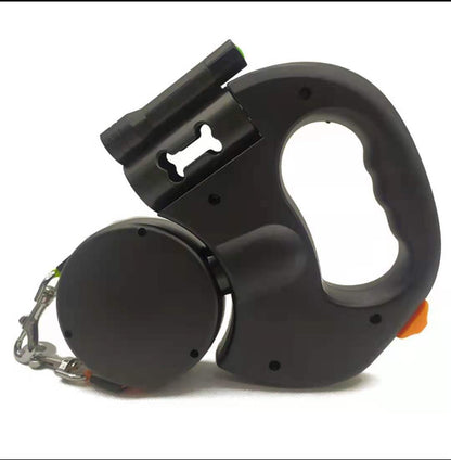 Retractable Dual Dog Leash with Light