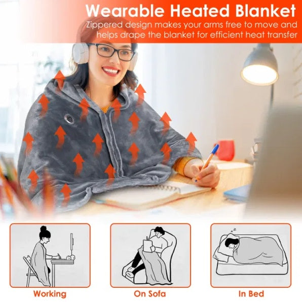 USB Heated Blanket Shawl