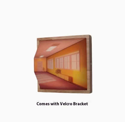 3D Naked-Eye Visual Effect Small Wall Night Lamp for Home