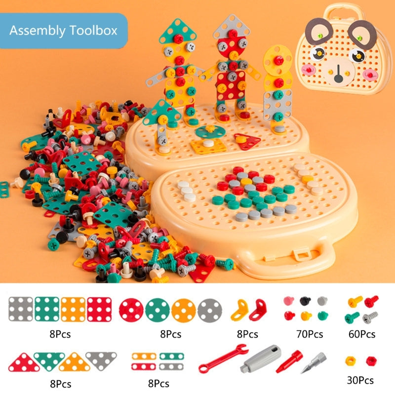 Kids DIY Tool Box Building Blocks Assembly