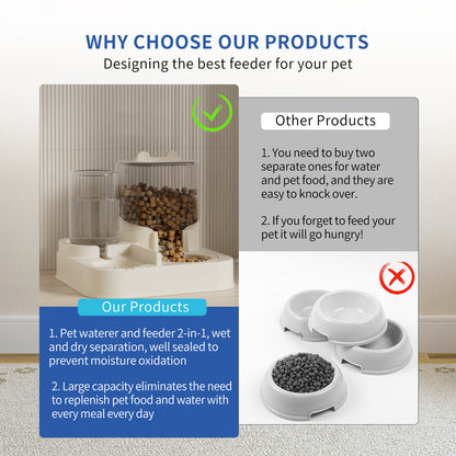 Automatic Pet Food and Water Dispenser