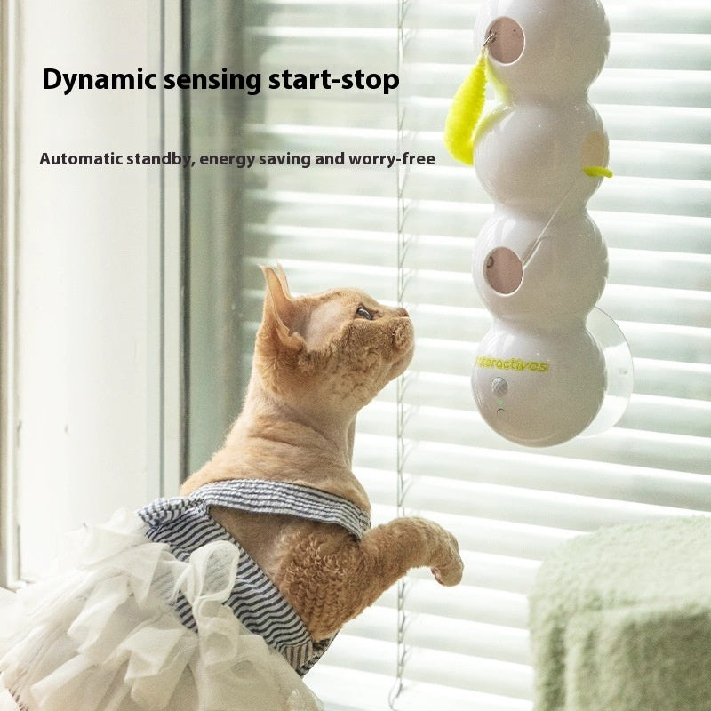 Interactive Suction Cup Cat Teaser Toy