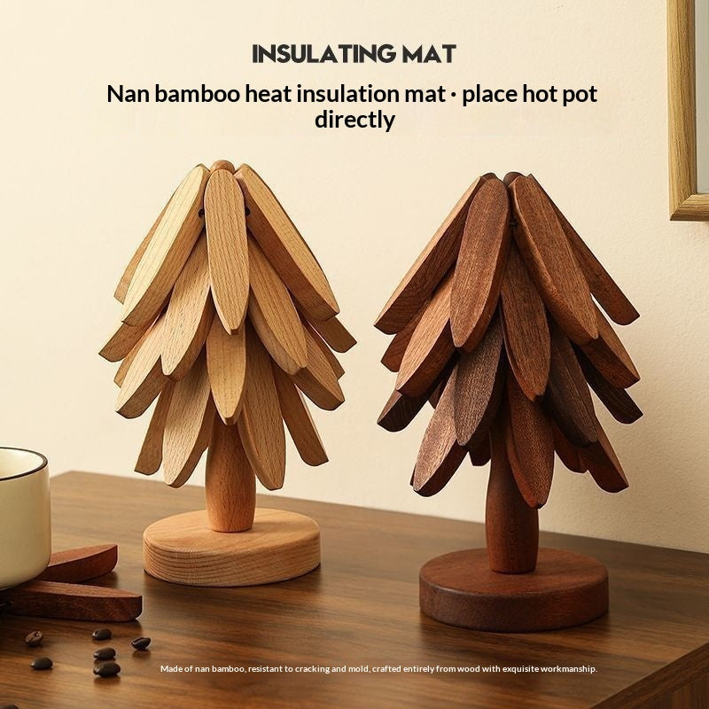 Wooden Tree Trivet Set