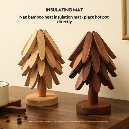 Wooden Tree Trivet Set